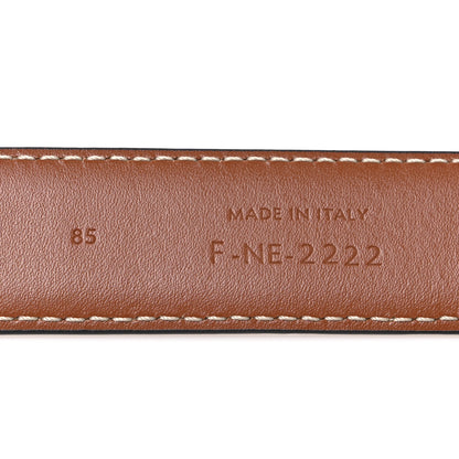 Celine Box Calfskin Medium 25mm Triomphe Belt 85 34 Tan 6 of 6
