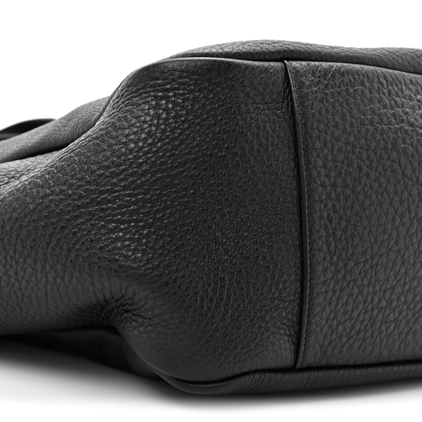 Grained Deerskin Bea Tote Black