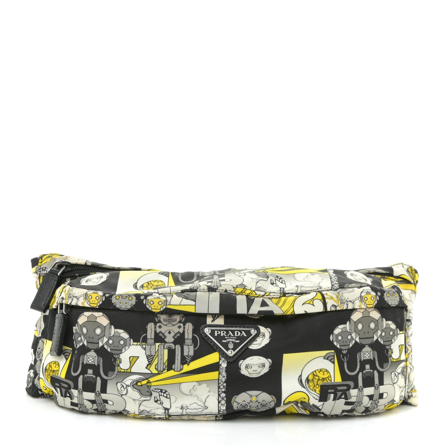 X JAMES JEAN Tessuto Nylon Robot Monkey Belt Bag Black