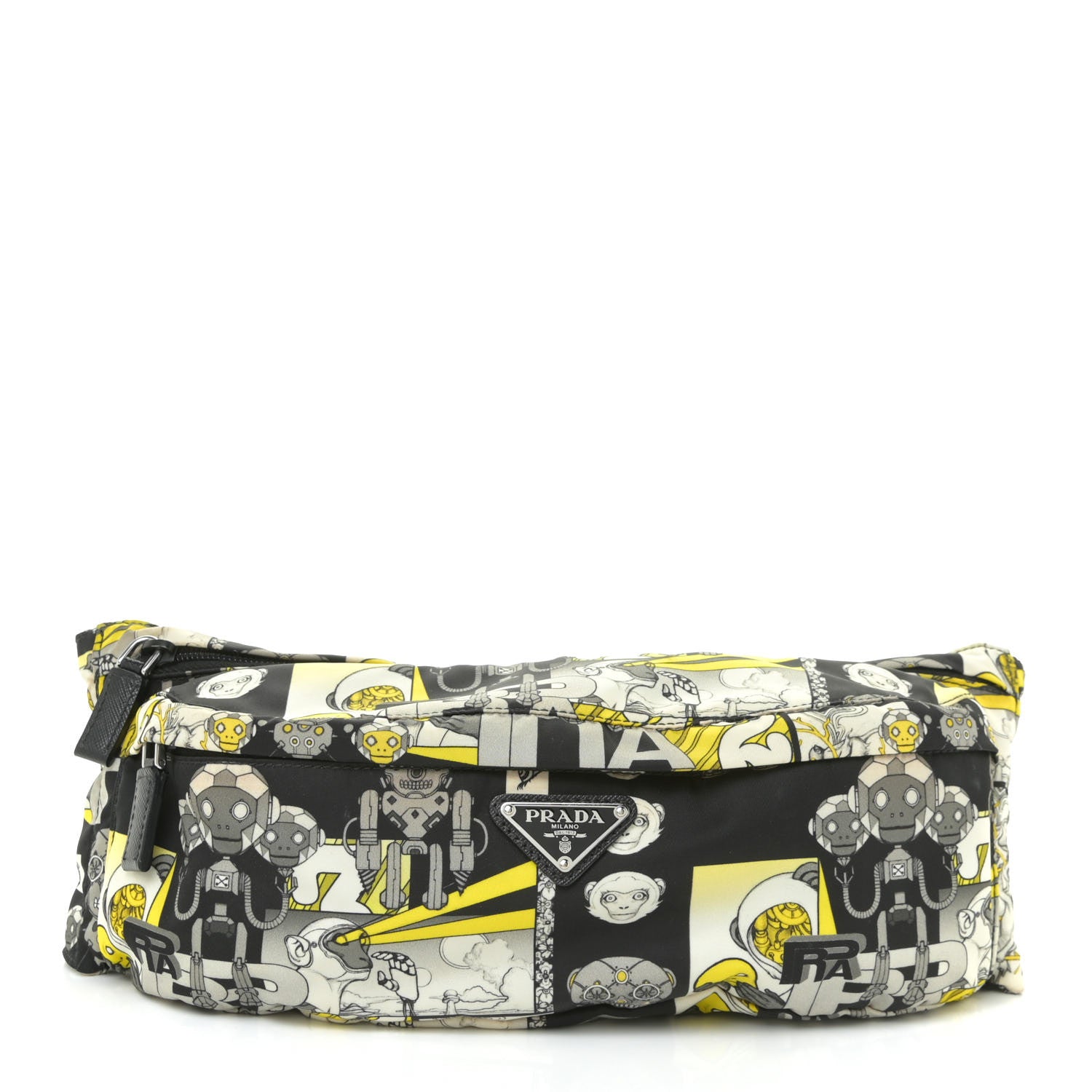 Prada X JAMES JEAN Tessuto Nylon Robot Monkey Belt Bag Black 1 of 12