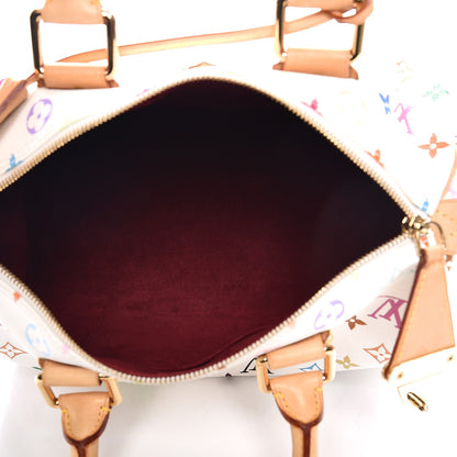 Louis Vuitton Monogram Multicolor Speedy 30 White 5 of 12