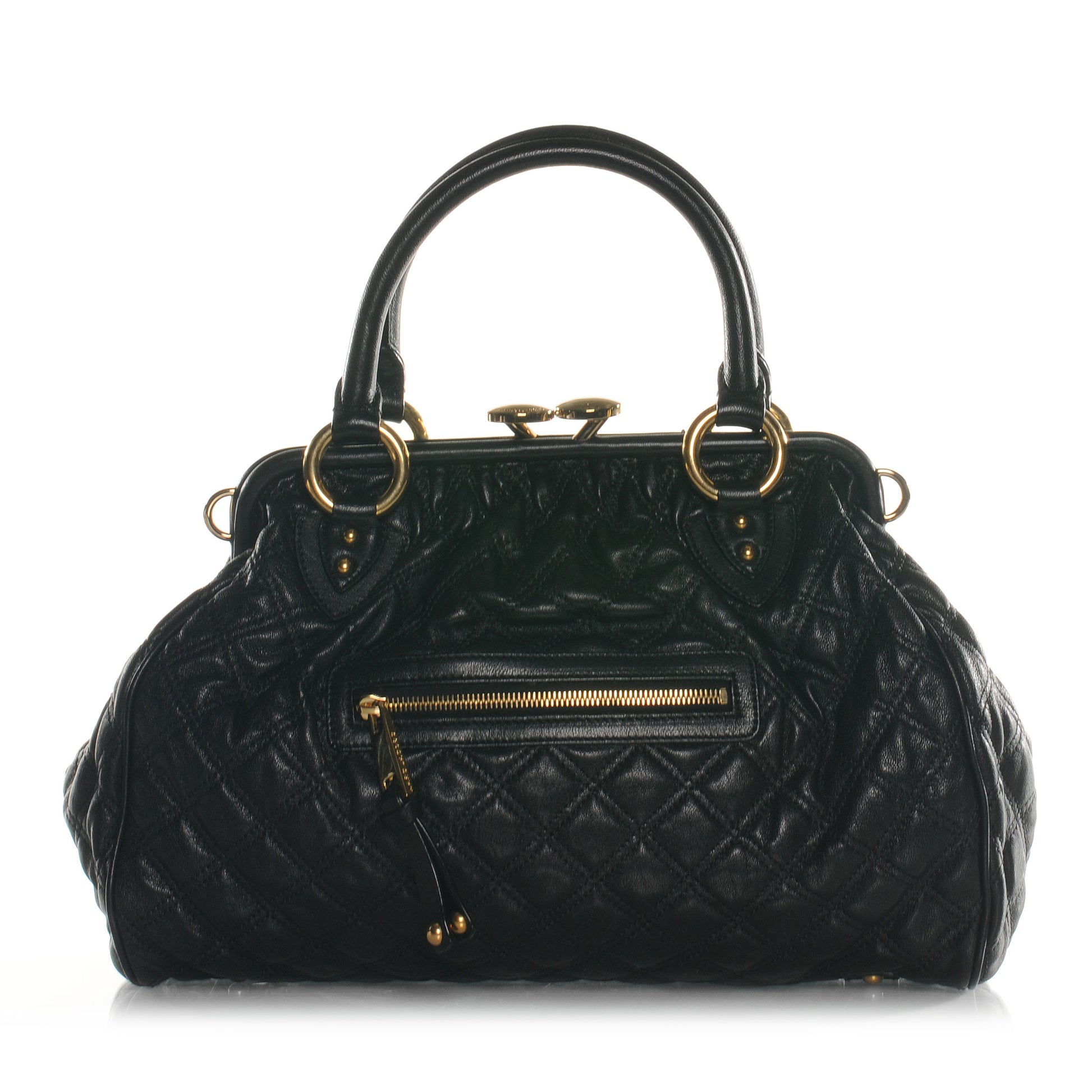 Marc Jacobs Quilted Leather Stam Black 1 of 7