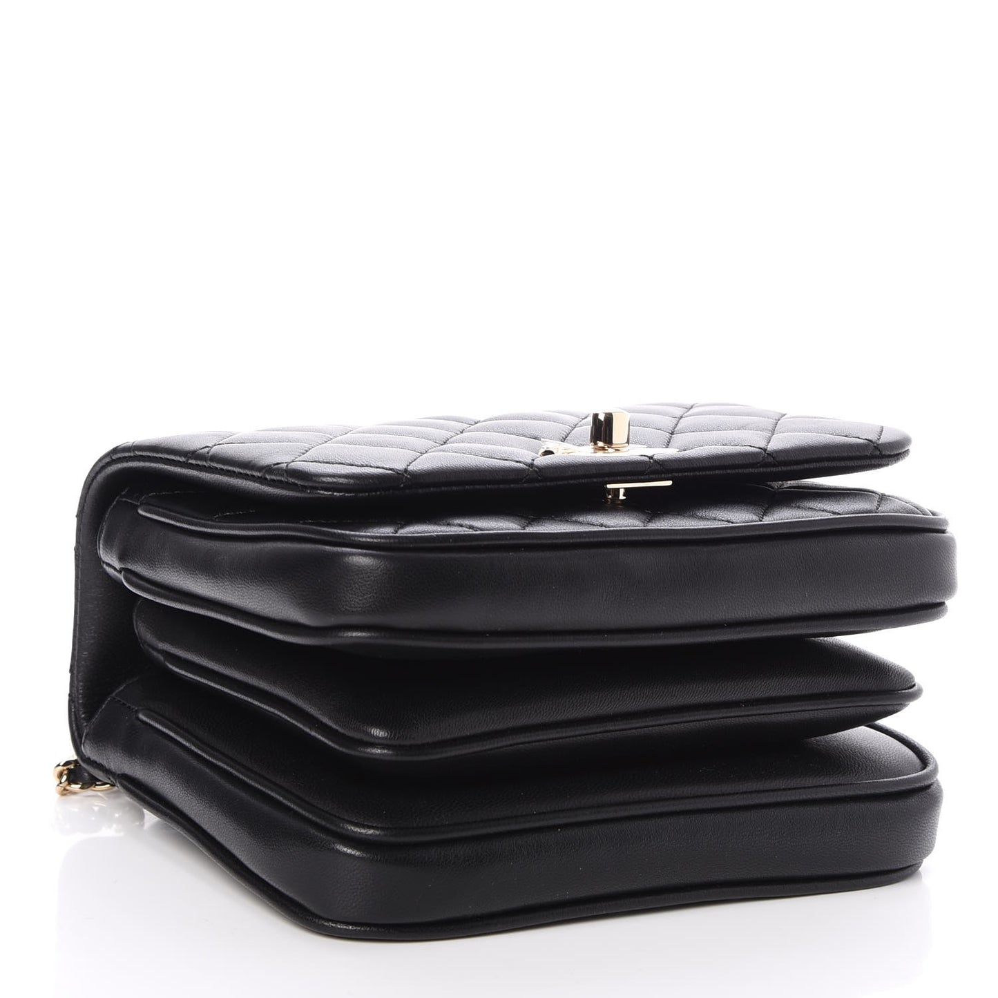 Lambskin Quilted Mini Citizen Chic Flap Black