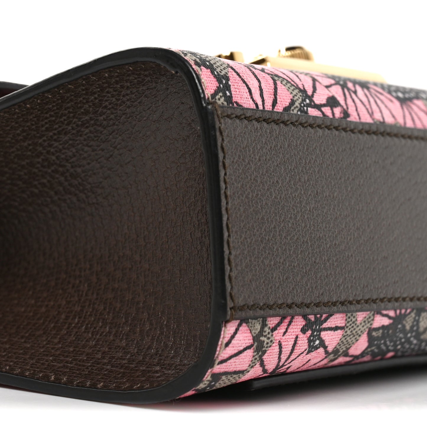 GG Supreme Monogram Bengal Small Padlock Shoulder Bag Beige Pink