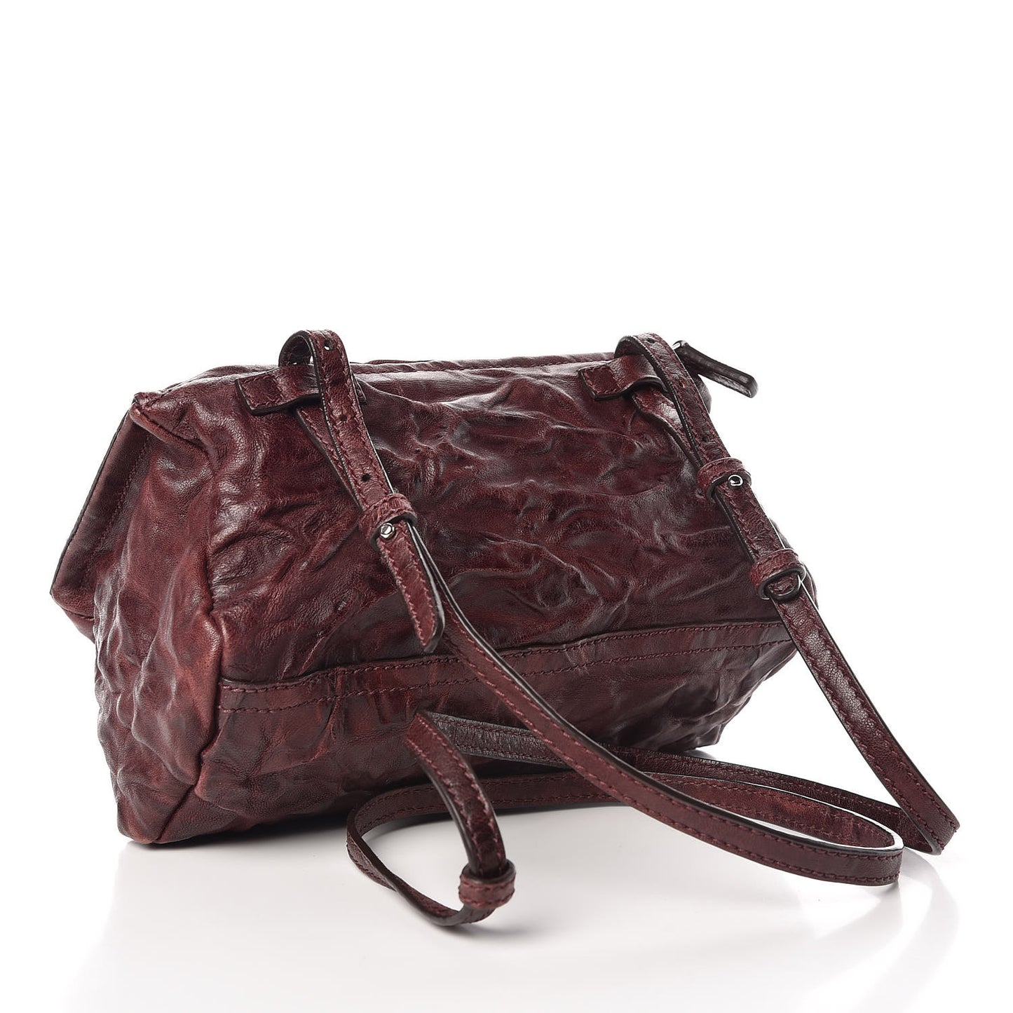 Tumbled Sheepskin Mini Pandora Oxblood