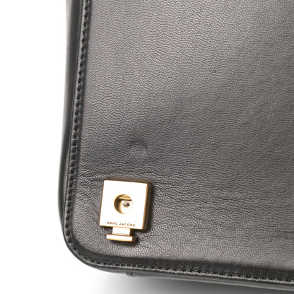 Marc Jacobs Natural Grain Calfskin Quilted Double J Quilted Bag Black 11 of 12