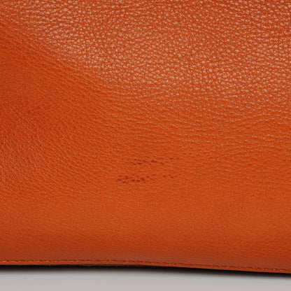 Saint Laurent Calfskin Canvas Small Muse Two Orange 8 of 8
