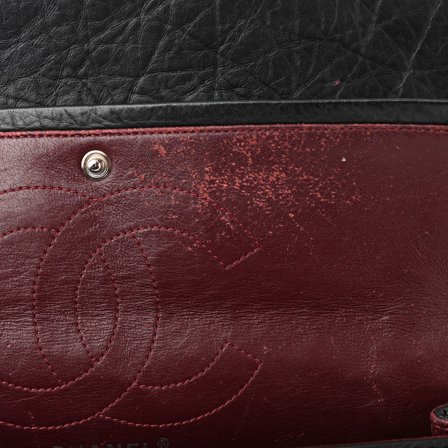 Aged Calfskin Quilted 2.55 Reissue 226 Flap Black