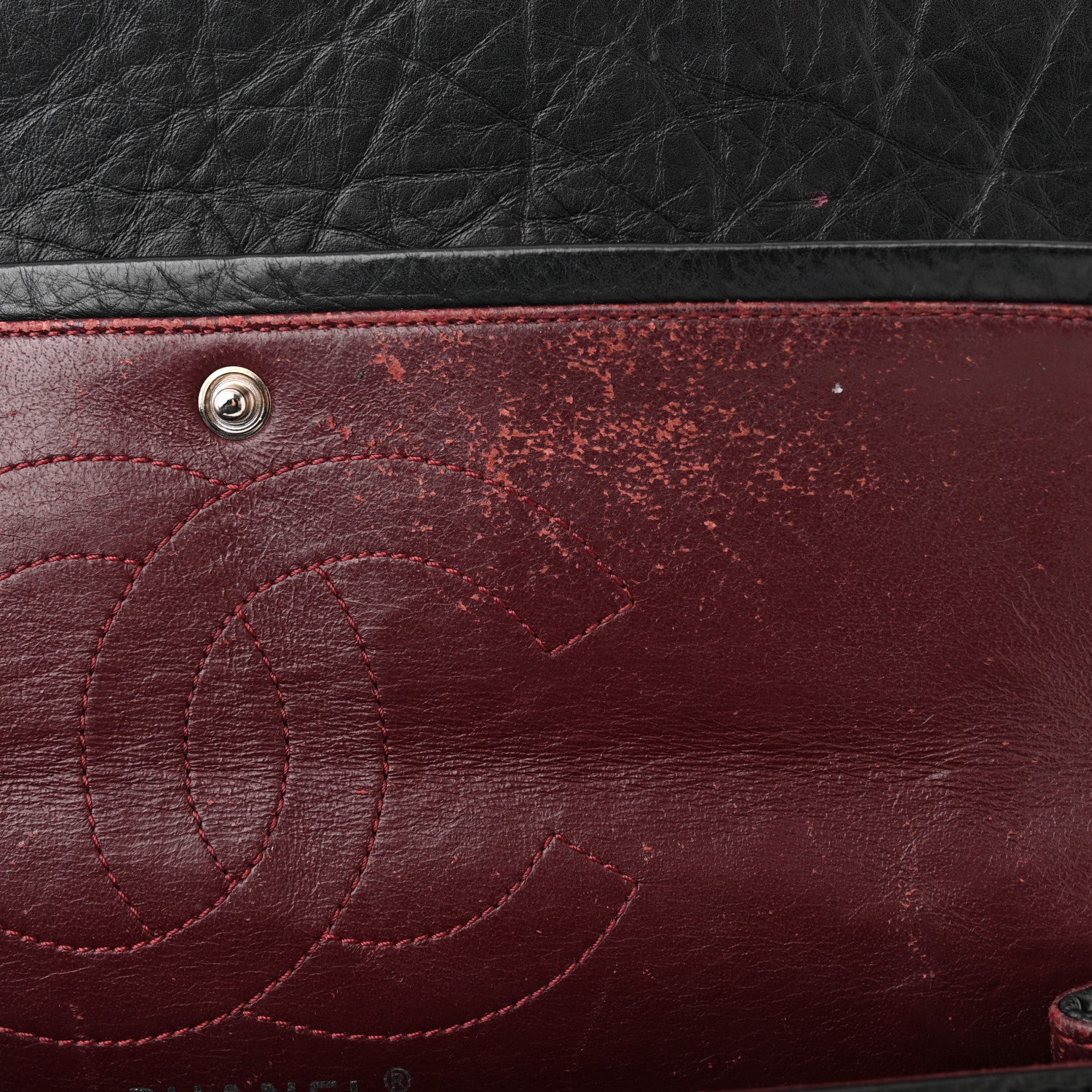 Chanel Aged Calfskin Quilted 2.55 Reissue 226 Flap Black 13 of 14