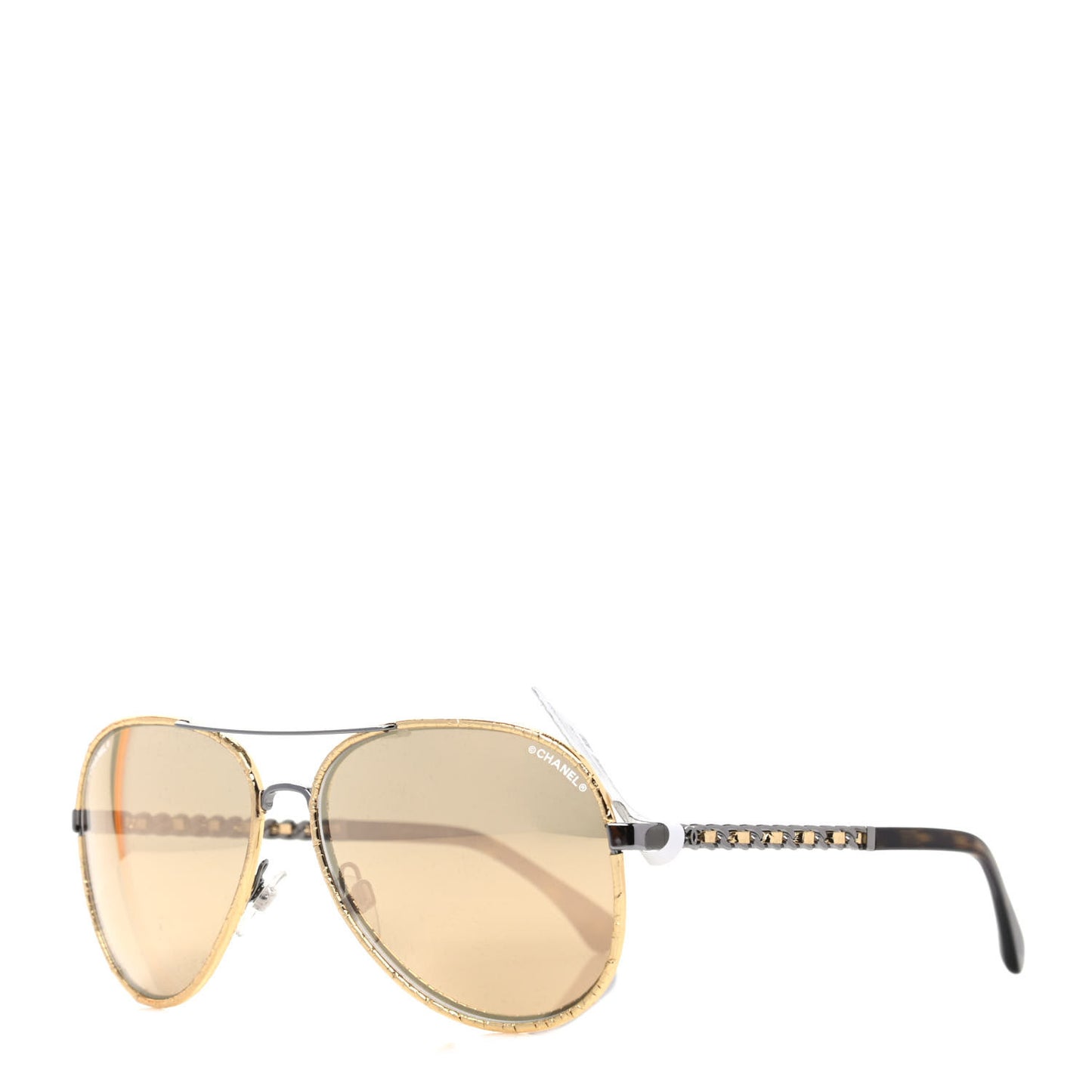 Metal Mirrored Pilot Winter Sunglasses 4219-Q Gold