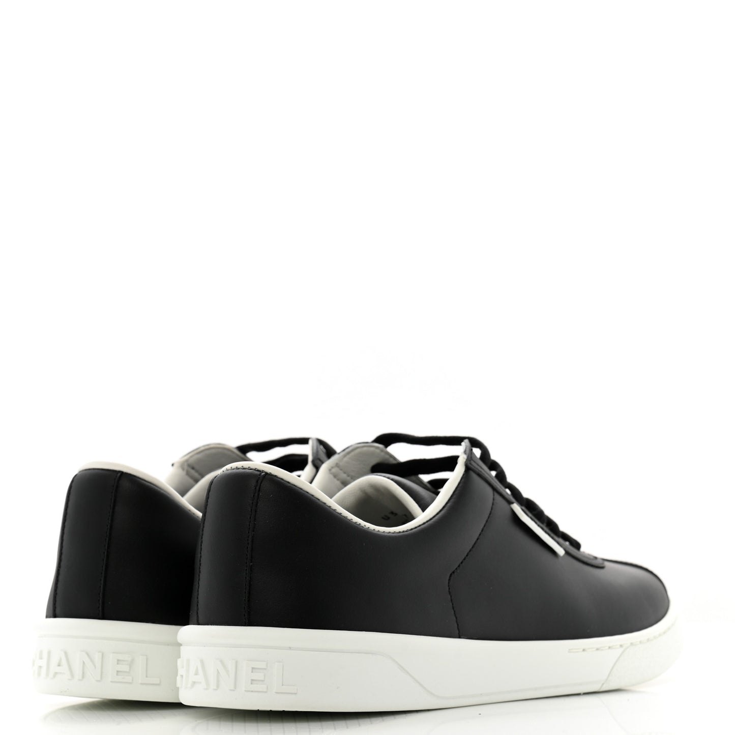 Calfskin CC Womens Sneakers 40 Black