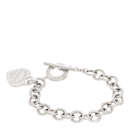 Tiffany Sterling Silver Heart Tag Toggle Bracelet 2 of 5