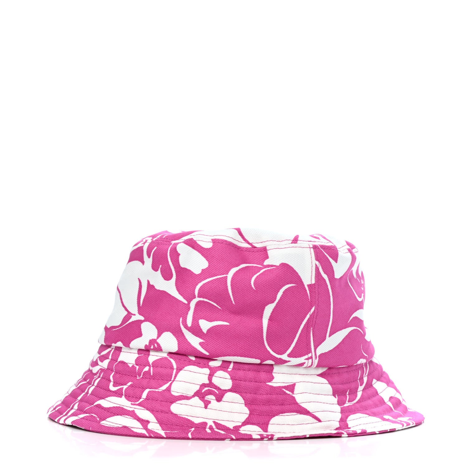 Chanel Canvas CC Cloche Hat S Pink White 2 of 4
