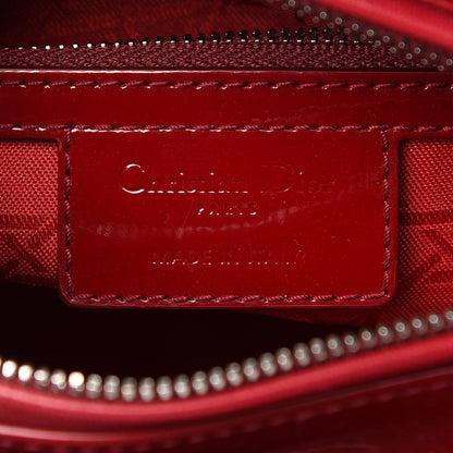 Christian Dior Patent Cannage Medium Lady Dior Red 8 of 9