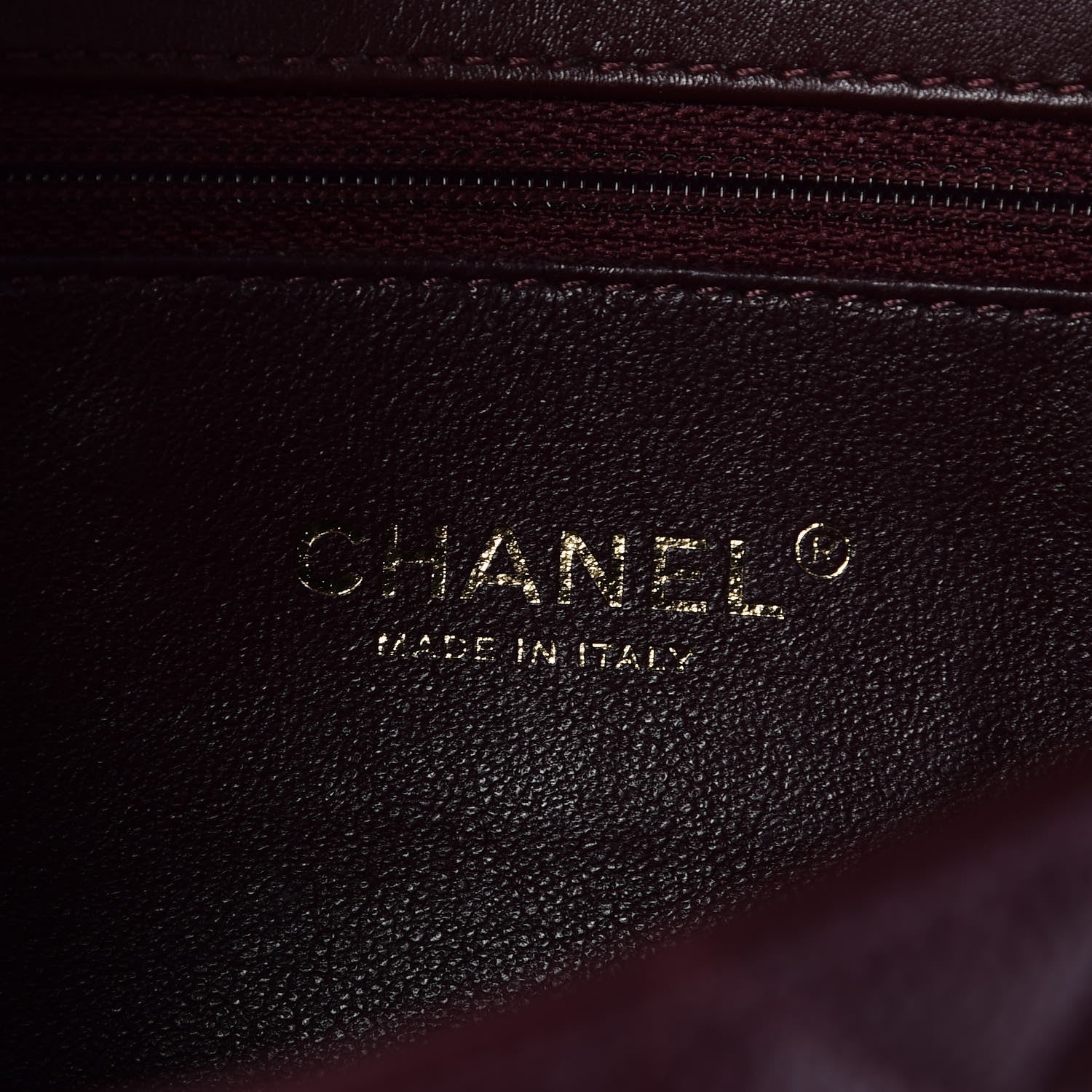 Chanel Caviar Quilted Medium CC Filigree Flap Burgundy 6 of 8