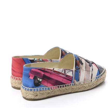 Chanel Fabric Patent CC Espadrilles 37 Multicolor Black 4 of 11