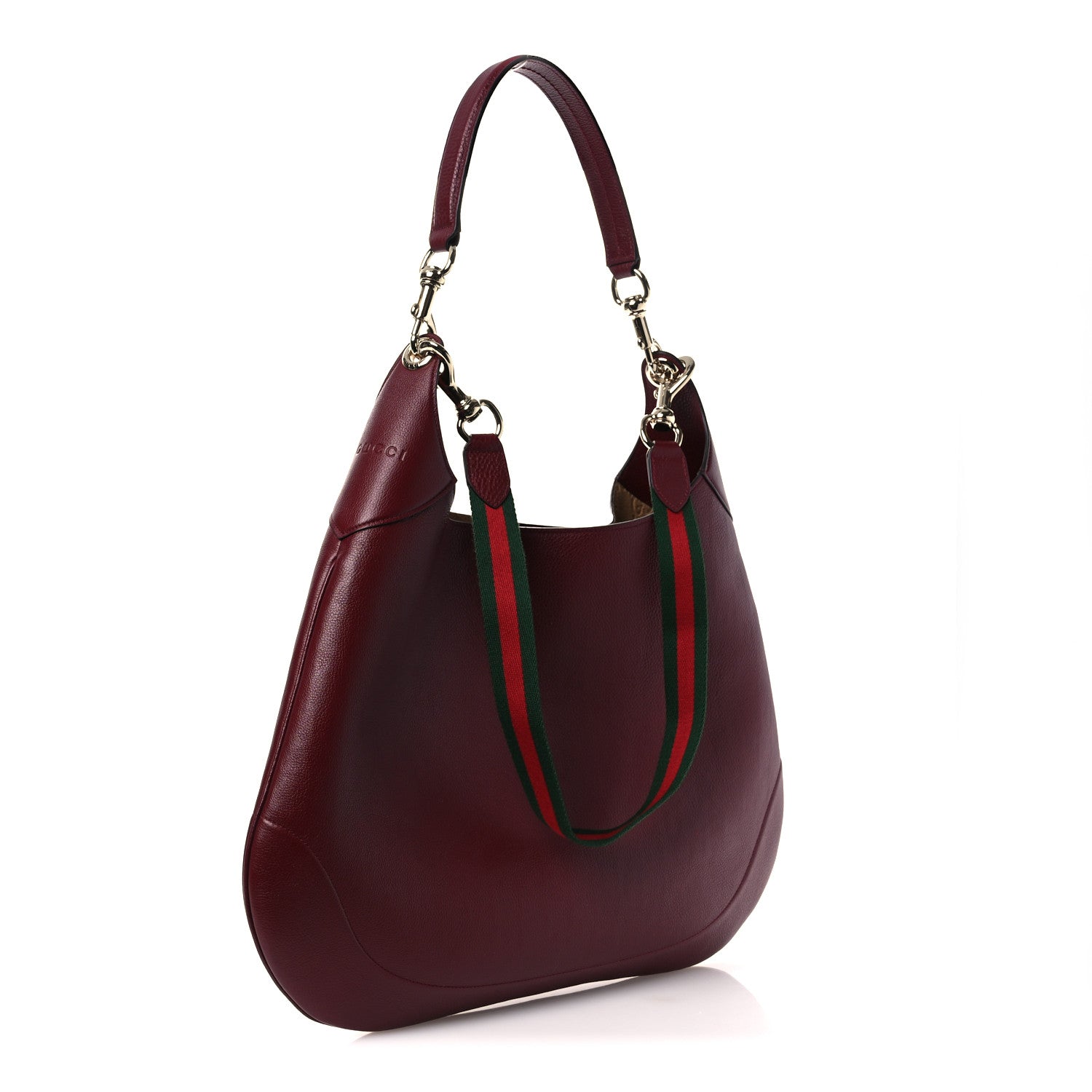 Gucci Soft Grained Calfskin Maxi B Hobo Rosso 4 of 12