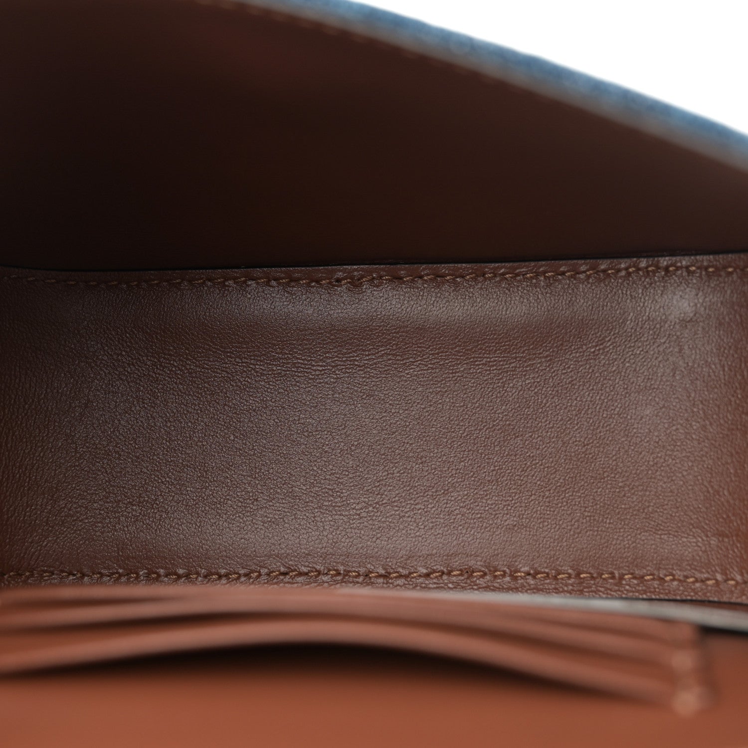 Versace Denim Mini La Medusa Chain Top Handle Bag Navy Blue 5 of 10