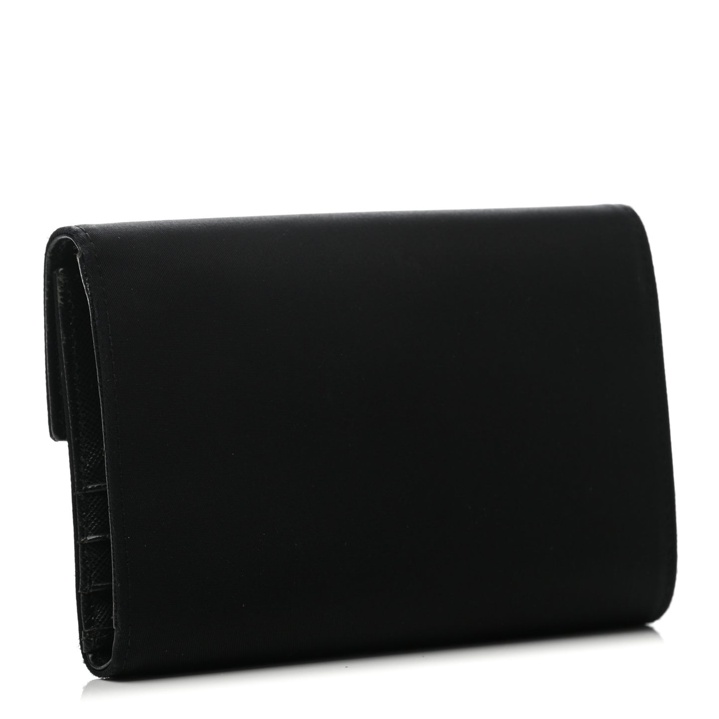 Tessuto Nylon Saffiano Wallet Black