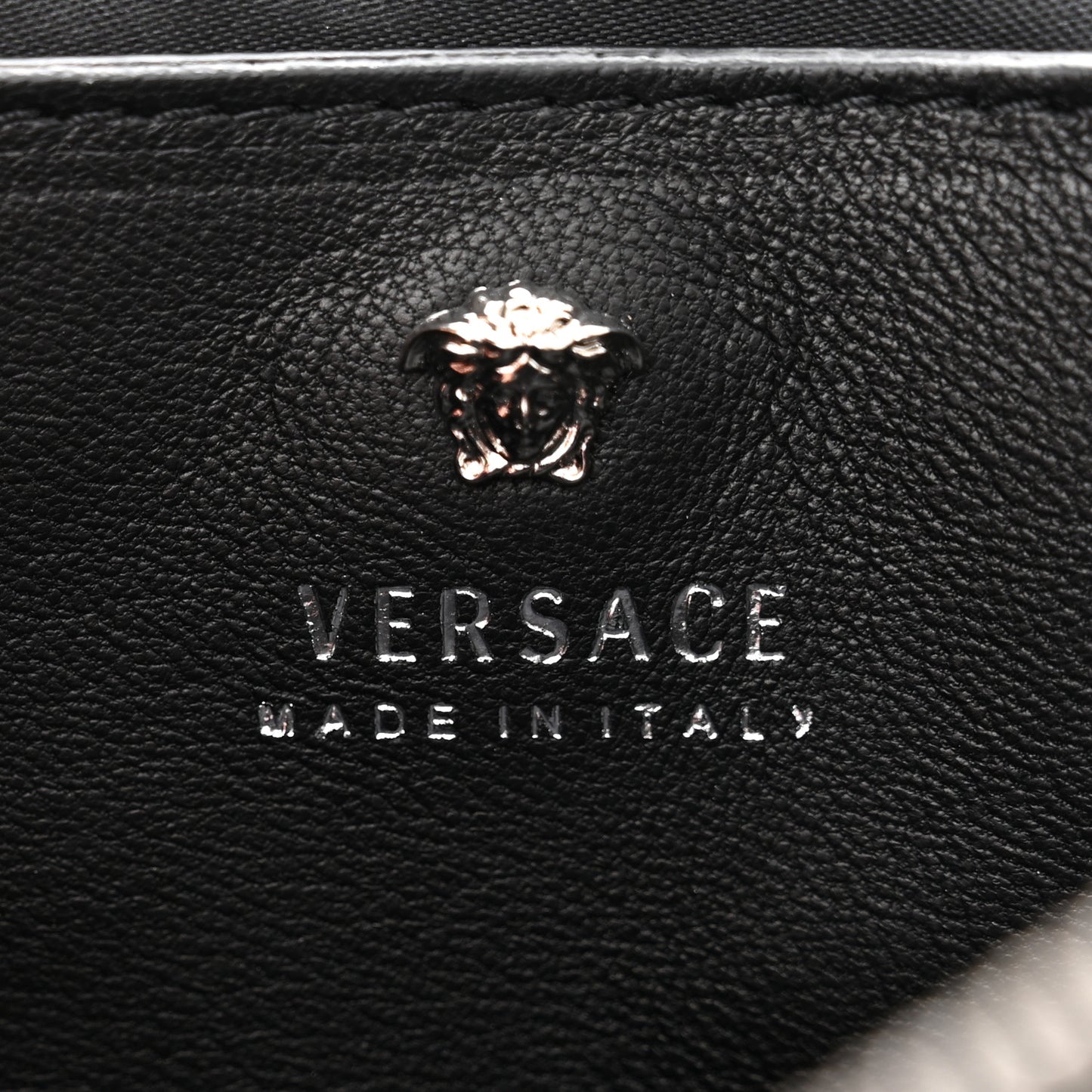 Suede Crystal Medusa Sultan Evening Bag Black