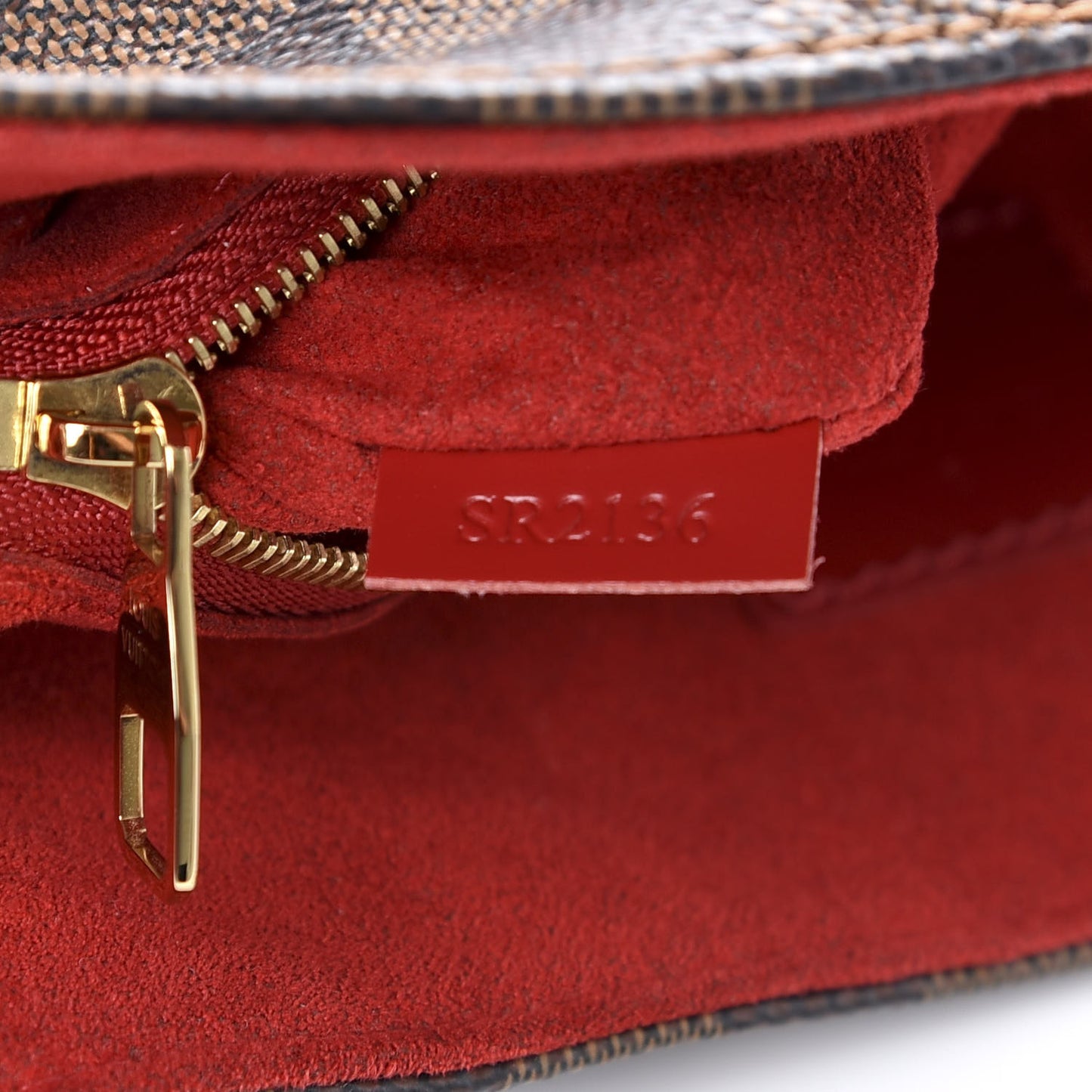 Damier Ebene Caissa Hobo Cherry