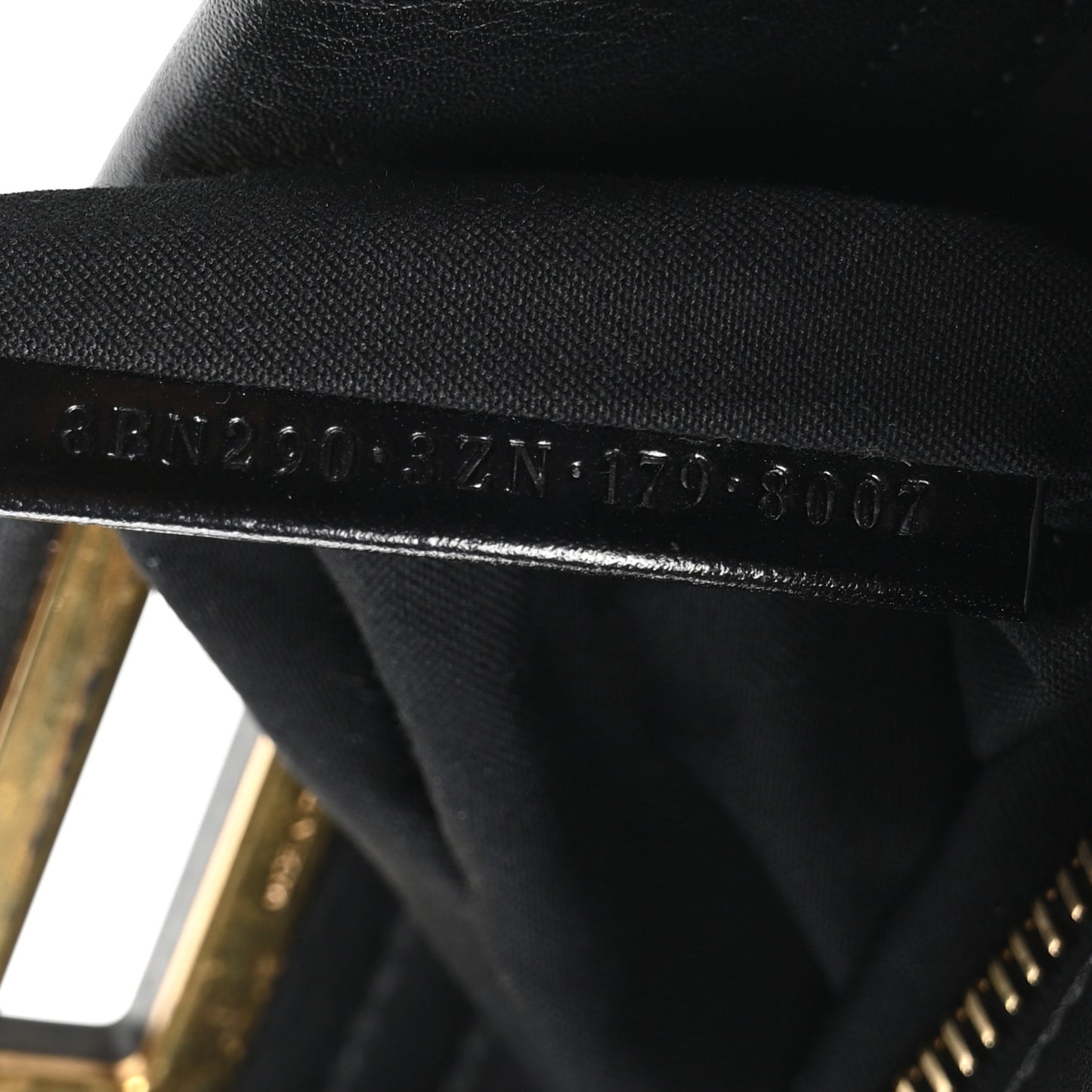Vitello Seta Shiny Nappa Medium Peekaboo Iconic Satchel Black