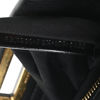 Fendi Vitello Seta Shiny Nappa Medium Peekaboo Iconic Satchel Black 7 of 10