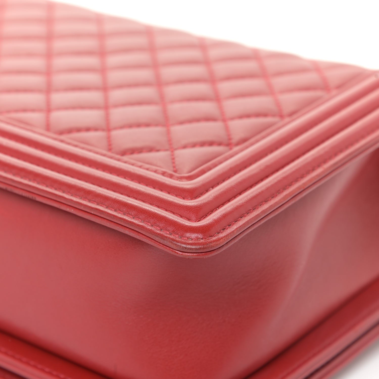 Chanel Lambskin Quilted New Medium Boy Flap Red 13 of 17