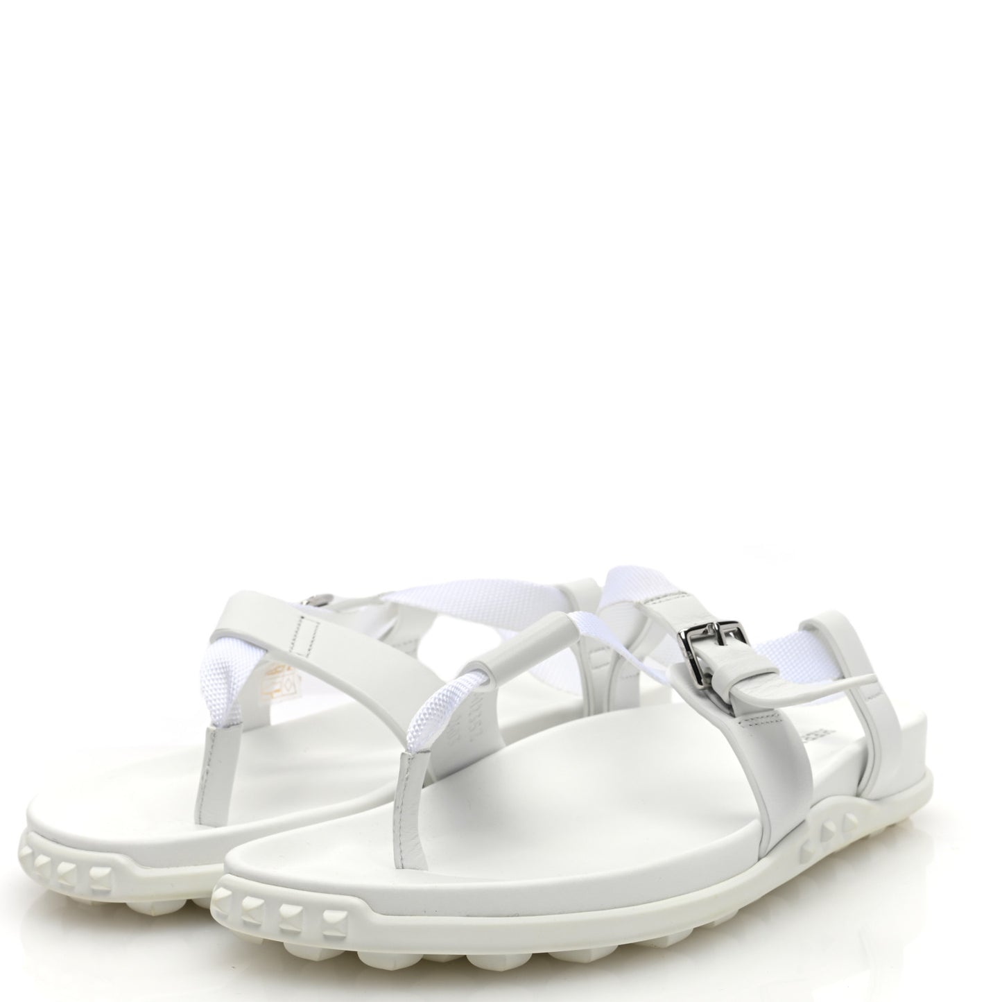 Calfskin Womens Inboard Sandals 38 White