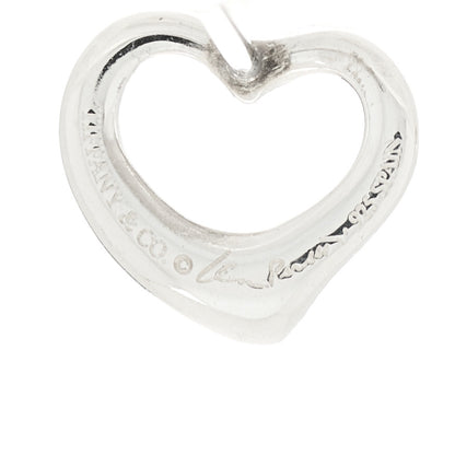 Tiffany Sterling Silver 11mm Elsa Peretti Open Heart Earrings 4 of 4