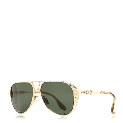 Chrome Hearts Metal Aviator Wet Tee Sunglasses Gold 1 of 7