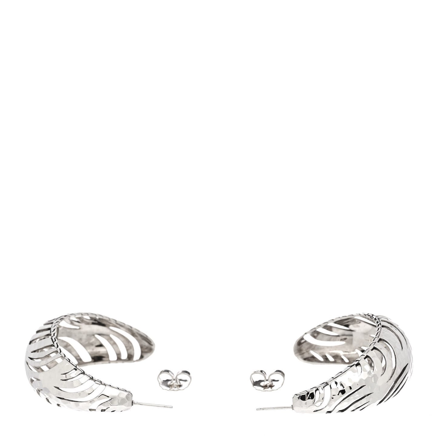 Sterling Silver Macan Hoop Earrings