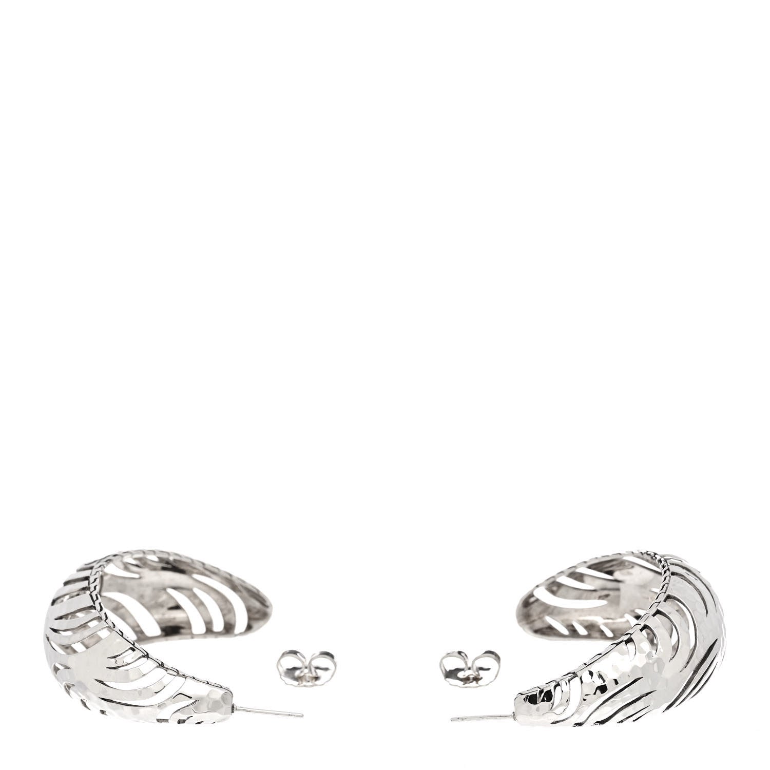 John Hardy Sterling Silver Macan Hoop Earrings 3 of 4