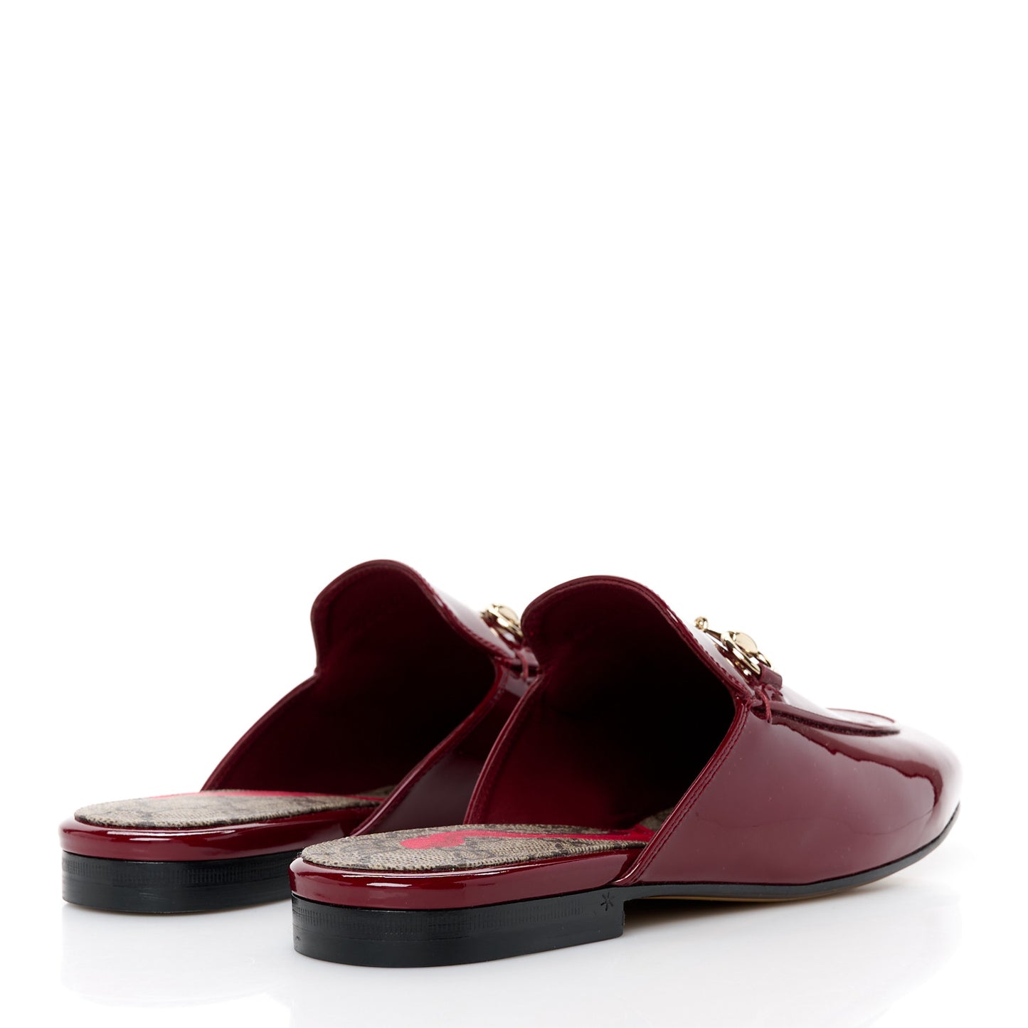 Patent Womens Princetown Slippers 37.5 Rosso Ancora