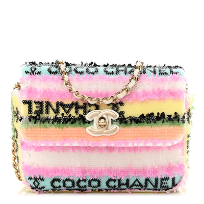 Chanel Sequin COCO Clutch With Chain Multicolor 1 of 11