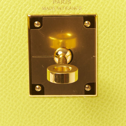 Hermes Epsom Kelly Sellier 28 Lime 20 of 33