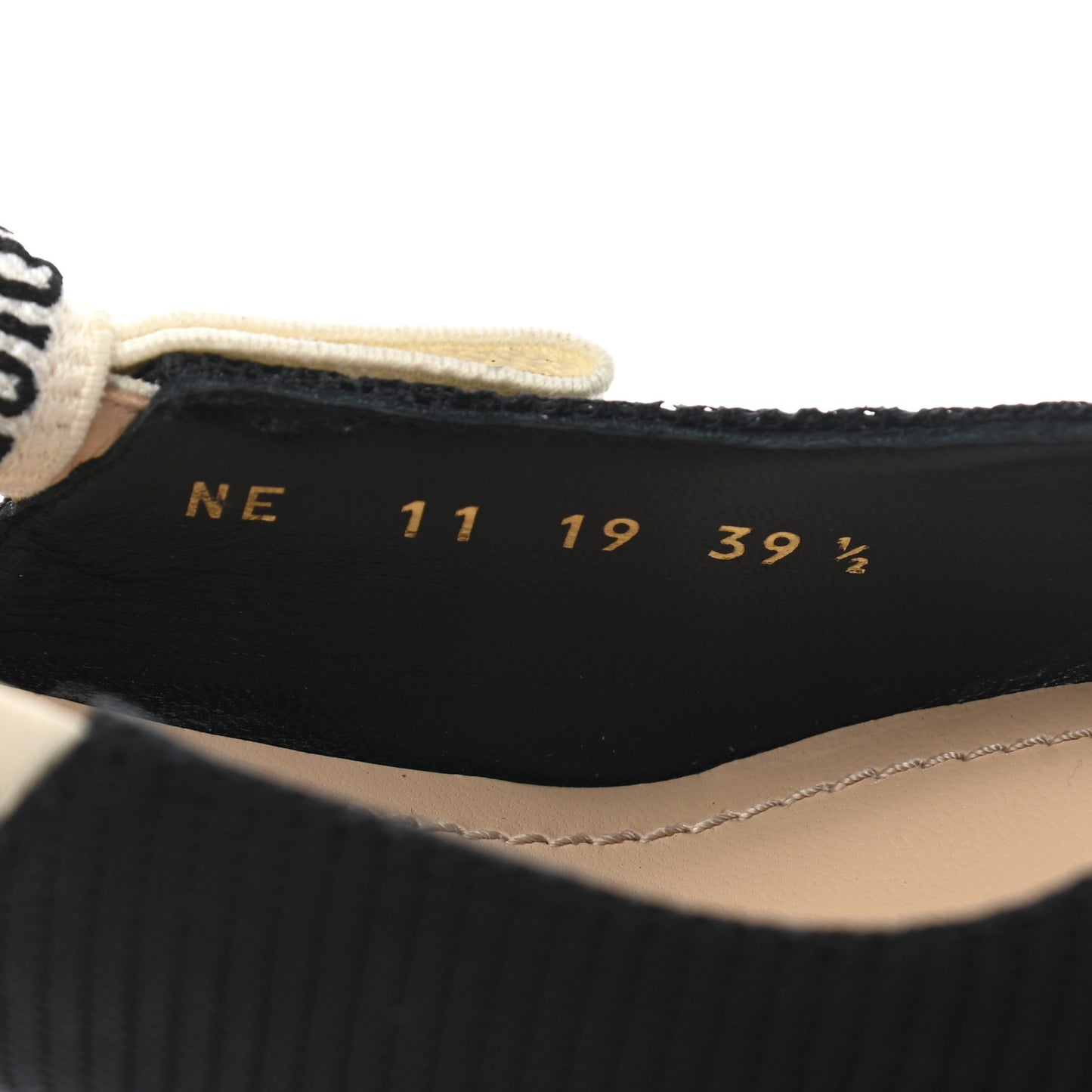 Technical Canvas Ribbon J Adior Slingback 65mm Pumps 39.5 Black