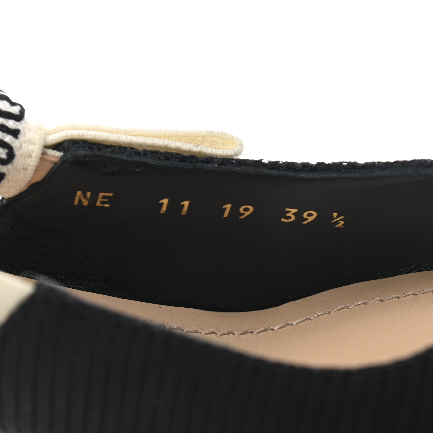 Christian Dior Technical Canvas Ribbon J Adior Slingback 65mm Pumps 39.5 Black 8 of 9
