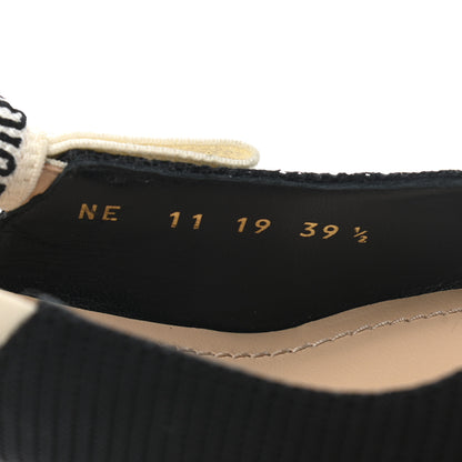 Christian Dior Technical Canvas Ribbon J Adior Slingback 65mm Pumps 39.5 Black 8 of 9