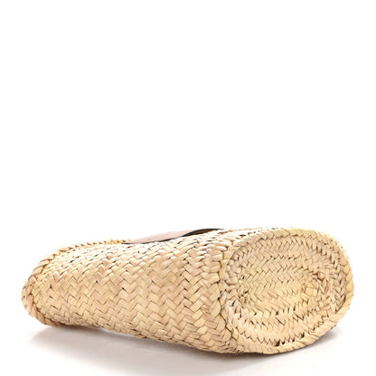 Jimmy Choo Raffia Logo Basket Tote Natural Brown 4 of 11