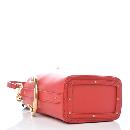 Chloe Smooth Calfskin Mini Roy Bucket Bag Plaid Red 4 of 12