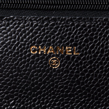 Chanel Caviar Quilted Wallet On Chain WOC Black 5 of 10