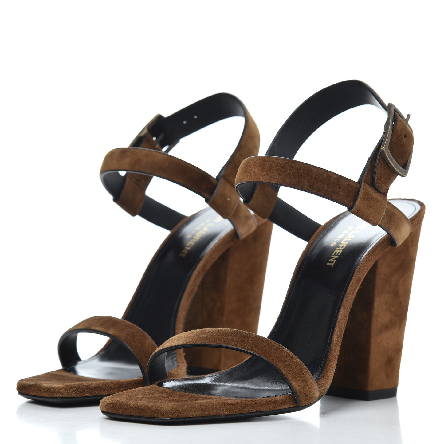 Suede Oak 100 Ankle Strap Sandals 39 Land