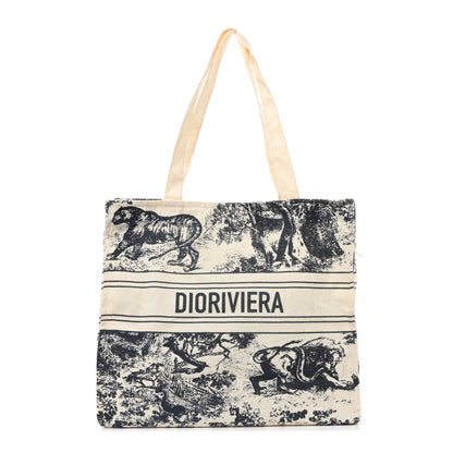 Christian Dior Straw Dioriviera Tote  Beige 1 of 11