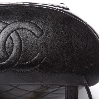 Chanel Lambskin Quilted Drawstring Backpack Black 14 of 16