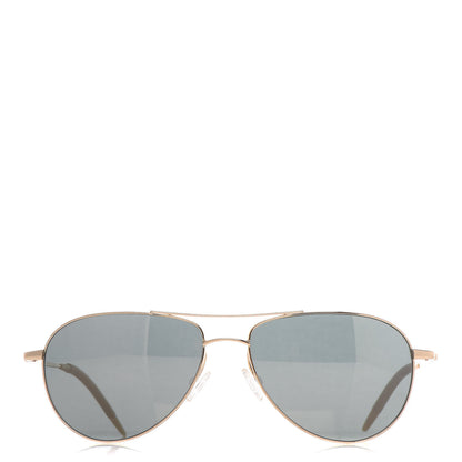Oliver Peoples Benedict Aviator Sunglasses Gold 4 of 6