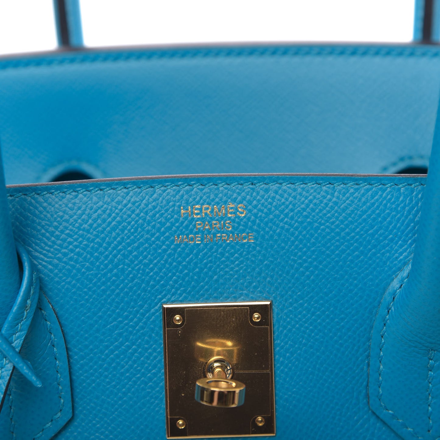 Epsom Birkin 35 Bleu Zanzibar