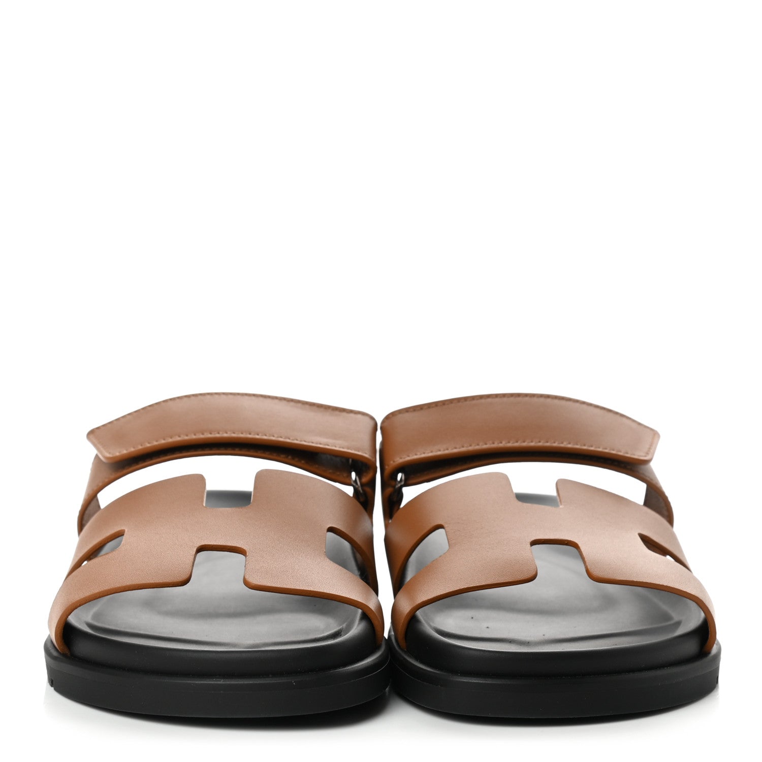 Hermes Calfskin Womens Chypre Sandals 38 Gold 2 of 7