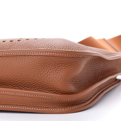 Hermes Taurillon Clemence Evelyne III PM Gold 9 of 9
