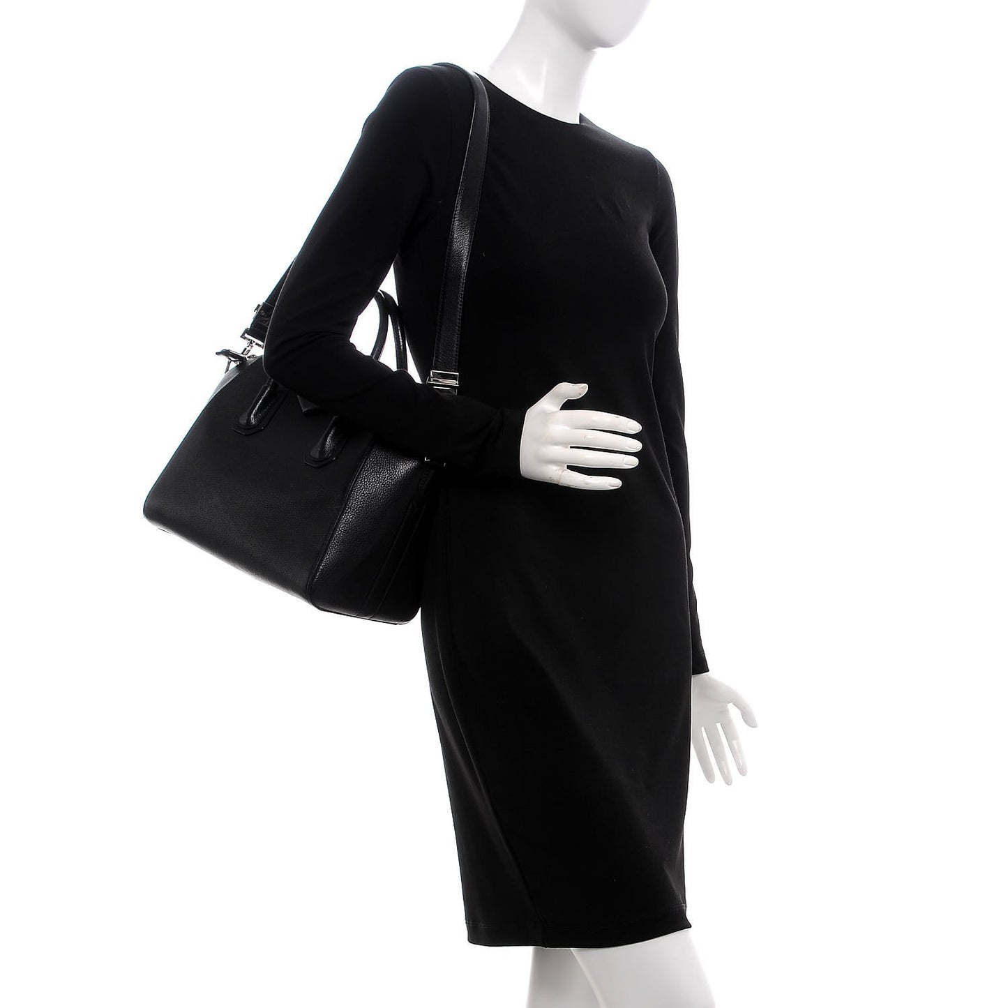 Sugar Goatskin Small Antigona Black
